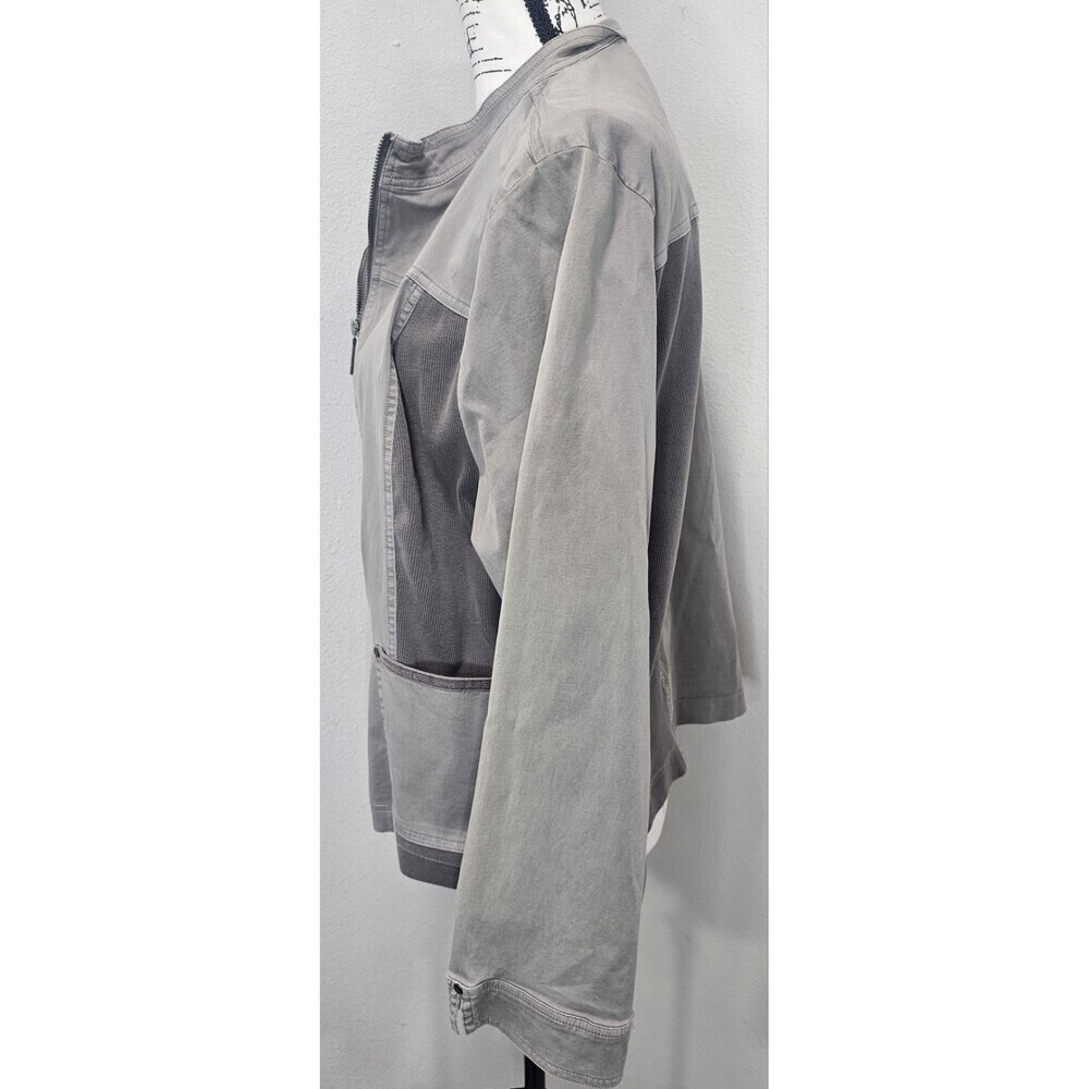 Escape Salt Wash Waterfront JacketIn Fog Plus Size XXL NWT Lightweight Casual - Picture 2 of 8